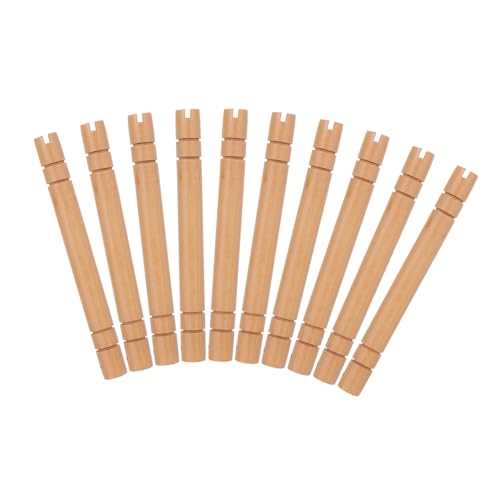GLSTOY 10 Stück Teiliges Massiver Holzfächergriff mit Rutschfester Oberfläche Leichtes Antikes Design Komfortabel und Elegant Geeignet für Traditionelle Chinesische Handfächer und DIY GLSTOY 10 Stück Teiliges Massiver Holzfächergriff mit Rutschfester Oberfläche Leichtes Antikes Design Komfortabel und Elegant Geeignet für Traditionelle Chinesische Handfächer und DIY von GLSTOY