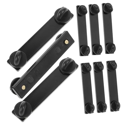 GLSTOY 10 Stück Teiliges Rechteckige Locking Pin Backs Ersatzbroschenrückseiten mit Verriegelung Geeignet für DIY Schmuckherstellung Anstecker Abzeichen Einfache Montage Vielseitig von GLSTOY