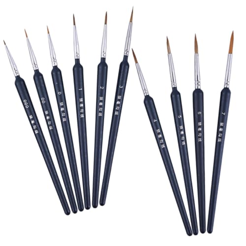 GLSTOY 10 Stück Teiliges Set Feiner Detail Pinsel Ergonomisch Gestaltet für Präzise Malerei und Nageldesign Feiner für Lineare Zeichnungen und Aquarelltechnik GLSTOY 10 Stück Teiliges Set Feiner Detail Pinsel Ergonomisch Gestaltet für Präzise Malerei und Nageldesign Feiner für Lineare Zeichnungen und Aquarelltechnik von GLSTOY
