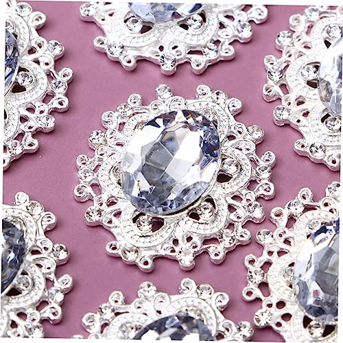 GLSTOY 10 Stück Teiliges Set Silberne DIY Strass Schmuckanhänger Langlebiger Legierung Broschen und Kleidungsdekoration für Basteln Hochzeit und Alltagslook GLSTOY 10 Stück Teiliges Set Silberne DIY Strass Schmuckanhänger Langlebiger Legierung Broschen und Kleidungsdekoration für Basteln Hochzeit und Alltagslook von GLSTOY