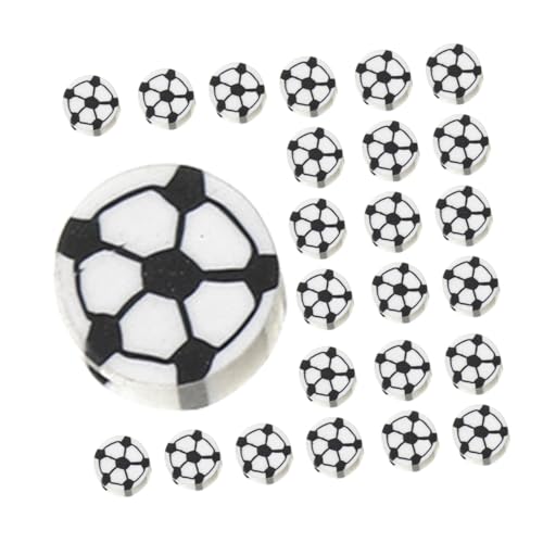 GLSTOY 100 Stück Fußball Perlen für DIY Schmuckherstellung Multifunktionale Polymerperlen für Armbänder und Ohrringe für Kreative Bastelprojekte GLSTOY 100 Stück Fußball Perlen für DIY Schmuckherstellung Multifunktionale Polymerperlen für Armbänder und Ohrringe für Kreative Bastelprojekte von GLSTOY