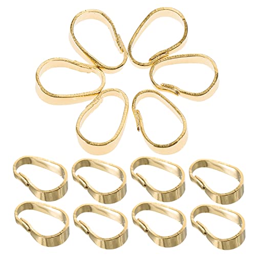 GLSTOY 100 Stück Halsketten Anhänger Verschlüsse, DIY Halskettenverbinder, Schmuck Anhänger Verschlüsse, Anhänger Verbinder Für DIY Schmuck, Anhänger Verbindungsschnallen, von GLSTOY
