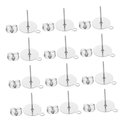 GLSTOY 100 Stück Ohrstecker Rohlinge aus Edelstahl Flachrund Ohrstecker Verschlüsse für Frauen Selber Machen Sicherer Halt Leicht und Komfortabel DIY Schmuck Zubehör GLSTOY 100 Stück Ohrstecker Rohlinge aus Edelstahl Flachrund Ohrstecker Verschlüsse für Frauen Selber Machen Sicherer Halt Leicht und Komfortabel DIY Schmuck Zubehör von GLSTOY