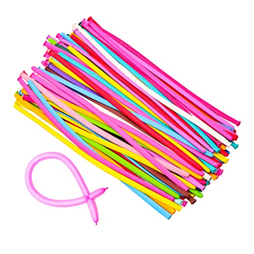 GLSTOY 100Stücke Lange Latexballons Bunte DIY Luftballons für Geburtstagsfeiern und Hochzeiten Vielseitige Partydeko mit Sicherem Material für Kreative Formen GLSTOY 100Stücke Lange Latexballons Bunte DIY Luftballons für Geburtstagsfeiern und Hochzeiten Vielseitige Partydeko mit Sicherem Material für Kreative Formen von GLSTOY