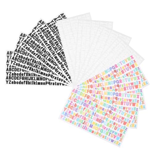 GLSTOY 12 Blatt Teiliges Selbstklebende Buchstabenaufkleber aus Wetterfestem Vinyl Vielseitig Verwendbar für Briefkästen Scrapbooking Autos Gitarren mit Klarem Druck in Bunten und GLSTOY 12 Blatt Teiliges Selbstklebende Buchstabenaufkleber aus Wetterfestem Vinyl Vielseitig Verwendbar für Briefkästen Scrapbooking Autos Gitarren mit Klarem Druck in Bunten und von GLSTOY
