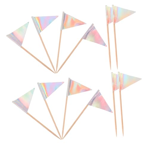 GLSTOY 12 Mini-zahnstocherflaggen: Dekorative Dreieckige Zahnstocherflaggen – Kuchen- Und Dessertaufsätze Für Snacks, Abendessen, Getränke, Kuchendekoration GLSTOY 12 Mini-zahnstocherflaggen: Dekorative Dreieckige Zahnstocherflaggen – Kuchen- Und Dessertaufsätze Für Snacks, Abendessen, Getränke, Kuchendekoration von GLSTOY