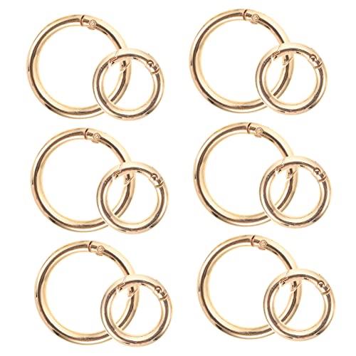 GLSTOY 12 Stück Schlüsselring Mit Federspirale, Runder Karabinerhaken, Schlüsselanhänger Clip, Runder Karabiner, Kleine Schlüsselringe, Verschlussringe, Runde Schnappclip Schnalle, GLSTOY 12 Stück Schlüsselring Mit Federspirale, Runder Karabinerhaken, Schlüsselanhänger Clip, Runder Karabiner, Kleine Schlüsselringe, Verschlussringe, Runde Schnappclip Schnalle, von GLSTOY