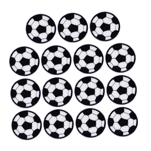 GLSTOY 15 Stück Teiliges Fußball Stickpatches Bestickte Kleidung Applikationen Waschbare Bügelflicken für DIY Textil Dekoration und Reparatur und Langlebig GLSTOY 15 Stück Teiliges Fußball Stickpatches Bestickte Kleidung Applikationen Waschbare Bügelflicken für DIY Textil Dekoration und Reparatur und Langlebig von GLSTOY
