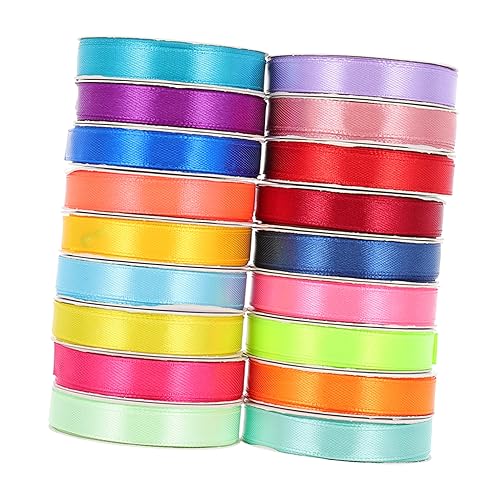GLSTOY 18 Rollen Geschenkband Polyester Farben Dekoratives Band für Hochzeiten Partys und DIY Bastelarbeiten pro Rolle pro Packung GLSTOY 18 Rollen Geschenkband Polyester Farben Dekoratives Band für Hochzeiten Partys und DIY Bastelarbeiten pro Rolle pro Packung von GLSTOY