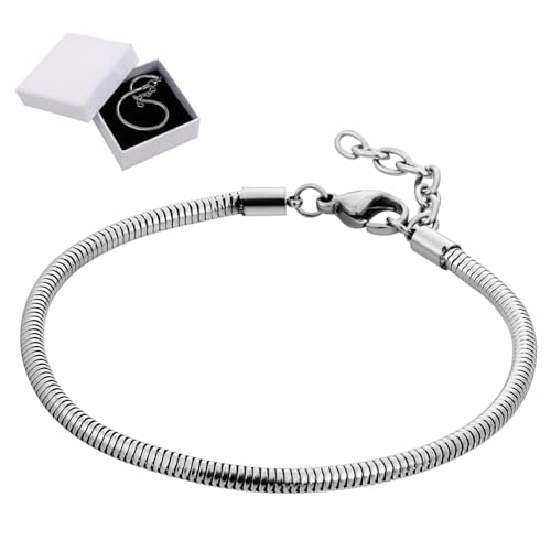 GLSTOY 1Satz Schlangenarmband für Damen und Herren Verstellbares Metallarmband Elegantes Design für Geschenkbox Langlebig und Komfortabel GLSTOY 1Satz Schlangenarmband für Damen und Herren Verstellbares Metallarmband Elegantes Design für Geschenkbox Langlebig und Komfortabel von GLSTOY