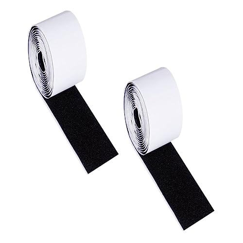 GLSTOY 2 Rollen Selbstklebendes Klettband für Gitarreneffekte Hook Loop Gitarrenzubehör für Einfache Montage und Sicheren Halt von GLSTOY