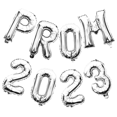 GLSTOY 2 Sätze Graduation Party Folienballons Silber Prom Ballons Dekoration für Abschlussfeier Wand Fenster Tür Party Deko Zubehör GLSTOY 2 Sätze Graduation Party Folienballons Silber Prom Ballons Dekoration für Abschlussfeier Wand Fenster Tür Party Deko Zubehör von GLSTOY