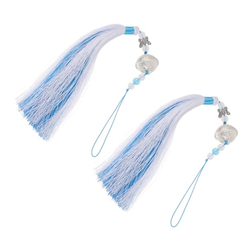 GLSTOY 2 Stück Chinesische Quasten Anhänger Retro Glocken Troddeln Handgefertigt Klassisch für Cosplay Kostüm und Dekoration GLSTOY 2 Stück Chinesische Quasten Anhänger Retro Glocken Troddeln Handgefertigt Klassisch für Cosplay Kostüm und Dekoration von GLSTOY