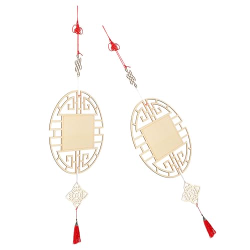 GLSTOY 2 Stück DIY Chinesische Knotendekoration mit Vorgebohrten Holzscheiben Antike Motive Bastelset für Frühlingsfest Schulflur Wanddeko Kulturelle Handwerksornamente GLSTOY 2 Stück DIY Chinesische Knotendekoration mit Vorgebohrten Holzscheiben Antike Motive Bastelset für Frühlingsfest Schulflur Wanddeko Kulturelle Handwerksornamente von GLSTOY