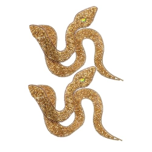 GLSTOY 2 Stück Schlangenförmige Strass Bügelmotive Glänzende DIY Pailletten Patches für Kleidung Schuhe Hüte und Taschen Langlebige Textil Applikationen zum Aufbügeln Chinesisches GLSTOY 2 Stück Schlangenförmige Strass Bügelmotive Glänzende DIY Pailletten Patches für Kleidung Schuhe Hüte und Taschen Langlebige Textil Applikationen zum Aufbügeln Chinesisches von GLSTOY