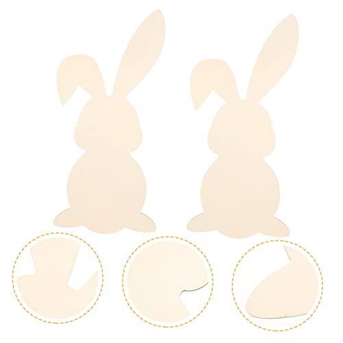 GLSTOY 2 Stück Teiliges Osterhase Holzanhänger aus Natürlichem Holz Diy Bastelset für Frühling Dekoration Sichere Holzplanken für Party Wohn und Geschenkdeko GLSTOY 2 Stück Teiliges Osterhase Holzanhänger aus Natürlichem Holz Diy Bastelset für Frühling Dekoration Sichere Holzplanken für Party Wohn und Geschenkdeko von GLSTOY