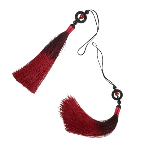 GLSTOY 2 Stück Teiliges Taichi Quasten Traditionelle Fencing Tassel Anhänger aus Langlebigem Polyester Farbverlaufendes Design Leicht und Einfach an Guqin Anzubringen Dekorativ und von GLSTOY