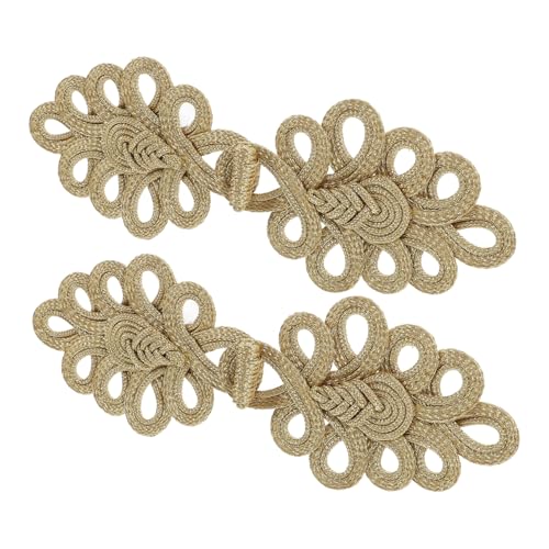GLSTOY 2 Stück Traditionelle Chinesische Knopfverschlüsse aus Handgefertigte Knotenknöpfe mit Neun Löchern Dekorative Vintage Knöpfe für Cheongsam Mäntel Strickjacken und Kostüme GLSTOY 2 Stück Traditionelle Chinesische Knopfverschlüsse aus Handgefertigte Knotenknöpfe mit Neun Löchern Dekorative Vintage Knöpfe für Cheongsam Mäntel Strickjacken und Kostüme von GLSTOY