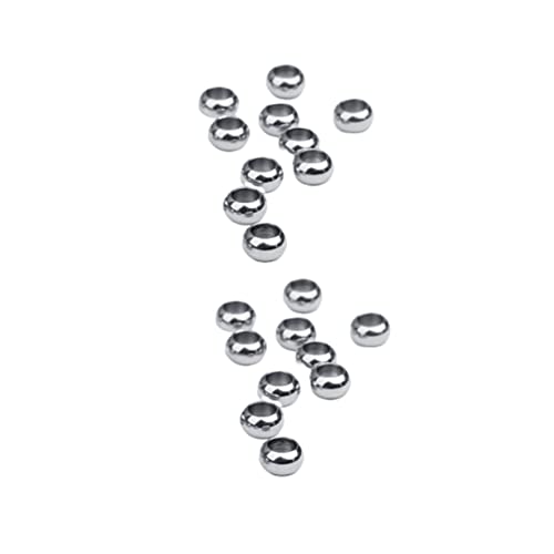 GLSTOY 20 Stück Edelstahl Abstandperlen Silber Großes Loch DIY Schmuck Zubehör für Armband Halskette Ohrring Kreative Bastelperlen GLSTOY 20 Stück Edelstahl Abstandperlen Silber Großes Loch DIY Schmuck Zubehör für Armband Halskette Ohrring Kreative Bastelperlen von GLSTOY