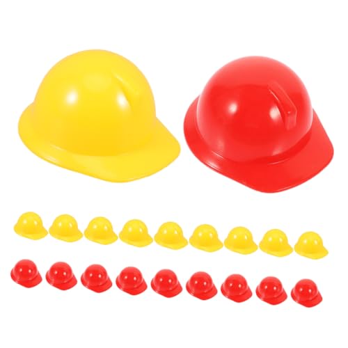GLSTOY 20 Stück Kleiner Bauhelme für Kinder Kleine Schutzhelme aus Kunststoff Gelbe und Rote Puppenhüte für Kreative Rollenspiele und Party Dekorationen GLSTOY 20 Stück Kleiner Bauhelme für Kinder Kleine Schutzhelme aus Kunststoff Gelbe und Rote Puppenhüte für Kreative Rollenspiele und Party Dekorationen von GLSTOY