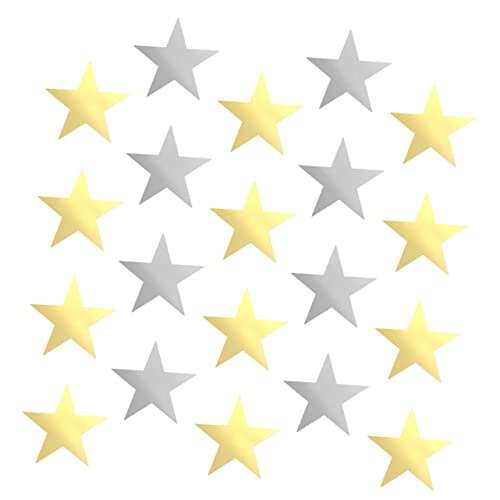 GLSTOY 20 Stück Teiliges Doppelseitige Papier Deko Gold und Silber Kreative Wand und Partydekoration für Klassenzimmer Diy Bastelprojekte Schul und Themenfeiern Kinderfreundliche GLSTOY 20 Stück Teiliges Doppelseitige Papier Deko Gold und Silber Kreative Wand und Partydekoration für Klassenzimmer Diy Bastelprojekte Schul und Themenfeiern Kinderfreundliche von GLSTOY