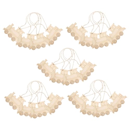 GLSTOY 20 Stück Teiliges Holzschmuck Zugform Anhänger Holzscheiben Bastelmaterial für DIY Dekorationen Wohn und Arbeitszimmer Party Zubehör GLSTOY 20 Stück Teiliges Holzschmuck Zugform Anhänger Holzscheiben Bastelmaterial für DIY Dekorationen Wohn und Arbeitszimmer Party Zubehör von GLSTOY