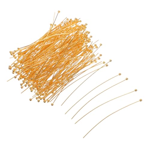 GLSTOY 200 Stück Kupfer Kugelkopf Pins Langlebige Schmuckherstellung Rundkopf Nadeln für Diy Halsketten Armbänder Ohrringe Vielseitige Bastelzubehör für Perlenarbeiten GLSTOY 200 Stück Kupfer Kugelkopf Pins Langlebige Schmuckherstellung Rundkopf Nadeln für Diy Halsketten Armbänder Ohrringe Vielseitige Bastelzubehör für Perlenarbeiten von GLSTOY
