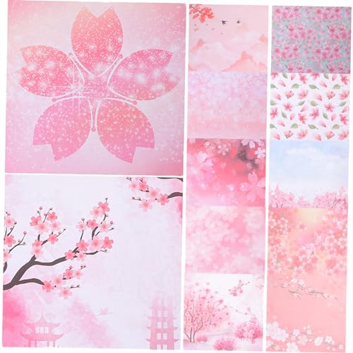 GLSTOY 200 Stück Origami DIY Zubehör, DIY Faltpapier, Oragami Bastelpapier, Doppelseitiges Faltpapier, DIY Schneidepapier, DIY Bastelpapier, Bastelpapier, DIY Papierbasteln, Faltpapier von GLSTOY