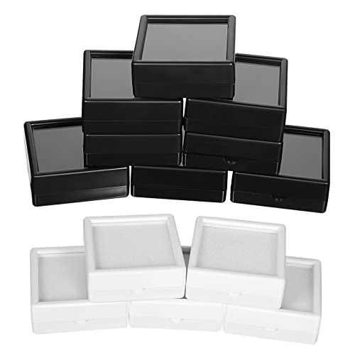GLSTOY 20stücke Schmuckbehälter Mit Deckel Quadratische Schmuck-organizer-box Aus Kunststoff Durchsichtige Schmuckschatulle Für Damen Kleine Leere Schmuckkästchen Zum Aufbewahren Von Edel GLSTOY 20stücke Schmuckbehälter Mit Deckel Quadratische Schmuck-organizer-box Aus Kunststoff Durchsichtige Schmuckschatulle Für Damen Kleine Leere Schmuckkästchen Zum Aufbewahren Von Edel von GLSTOY