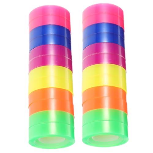 GLSTOY 24 Rollen Transparentes Klebeband Bopp Material Stark Klebend Vielseitig für Geschenkverpackung Büro Schule DIY und Verpackung von GLSTOY