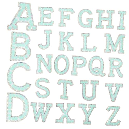 GLSTOY 26 Stück Teiliges Bling Buchstaben Stoffpatch Selbstklebend Glitzernde Englische Applikationen für DIY Kleidung Taschen Hüte Vielseitig zum Aufbügeln und Dekorieren Langlebig und GLSTOY 26 Stück Teiliges Bling Buchstaben Stoffpatch Selbstklebend Glitzernde Englische Applikationen für DIY Kleidung Taschen Hüte Vielseitig zum Aufbügeln und Dekorieren Langlebig und von GLSTOY
