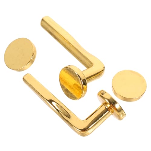 GLSTOY 2sätze Teiliges Dollhouse Türknopf Und Schlossset Miniatur Möbelknöpfe Gold Für -zubehör Stilvolle Und Für Sammler Und Bastler GLSTOY 2sätze Teiliges Dollhouse Türknopf Und Schlossset Miniatur Möbelknöpfe Gold Für -zubehör Stilvolle Und Für Sammler Und Bastler von GLSTOY