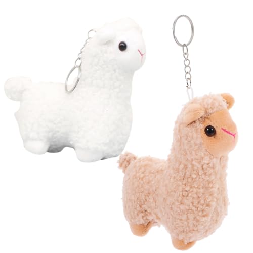 GLSTOY 2st Alpaka-schlüsselanhänger Mini-plüschornament Alpaka-Figur Gefüllte Puppe Schlüsselanhänger Mini-plüschtiere Schaf Schlüsselanhänger Alpaka-gastgeschenke Kurzer Plüsch GLSTOY 2st Alpaka-schlüsselanhänger Mini-plüschornament Alpaka-Figur Gefüllte Puppe Schlüsselanhänger Mini-plüschtiere Schaf Schlüsselanhänger Alpaka-gastgeschenke Kurzer Plüsch von GLSTOY