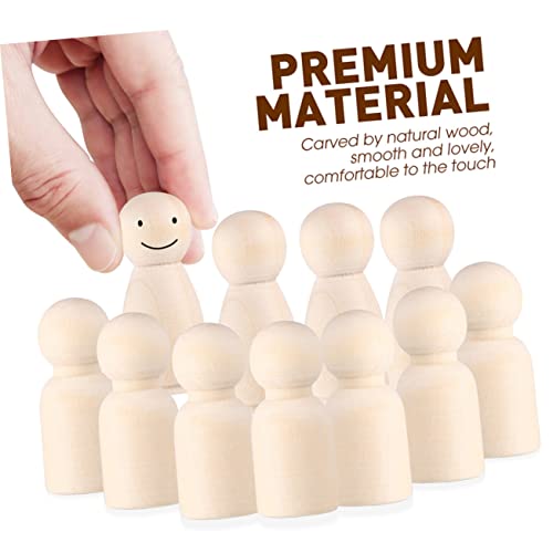 GLSTOY 30 Stück Teiliges Unbemalte Holz Peg Dolls DIY Bastelset für Mädchen Naturbelassene Figuren zum Bemalen Kreative Holzpuppen für Kinderhandwerk und Dekoration GLSTOY 30 Stück Teiliges Unbemalte Holz Peg Dolls DIY Bastelset für Mädchen Naturbelassene Figuren zum Bemalen Kreative Holzpuppen für Kinderhandwerk und Dekoration von GLSTOY