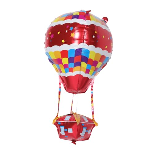 GLSTOY Große Aluminiumfolienballons Für Partys Heißluftballonform 4 Stück Dekorative Folienballons Für Hochzeiten Geburtstage Feiertagsdekorationen von GLSTOY