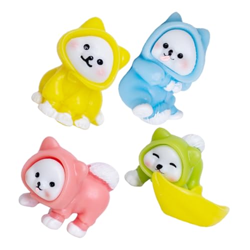 GLSTOY 4 Stück Hundefiguren Teiliges Resin mit Niedlichen Hunden für Miniaturgärten und Tischdekoration für Kreative DIY Projekte und Charmantes GLSTOY 4 Stück Hundefiguren Teiliges Resin mit Niedlichen Hunden für Miniaturgärten und Tischdekoration für Kreative DIY Projekte und Charmantes von GLSTOY