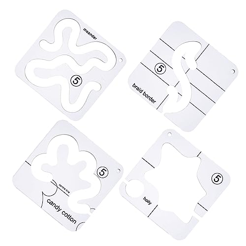 GLSTOY 4 Stück Näh Patch Lineal, Stickvorlagen, Näh Quilt Vorlagen, Richtlinien, Quilt Werkzeug, Patchwork Hilfe, Quilten, Handarbeit, Stoff, Quilt Vorlagen, Transparente Nähvorlagen GLSTOY 4 Stück Näh Patch Lineal, Stickvorlagen, Näh Quilt Vorlagen, Richtlinien, Quilt Werkzeug, Patchwork Hilfe, Quilten, Handarbeit, Stoff, Quilt Vorlagen, Transparente Nähvorlagen von GLSTOY