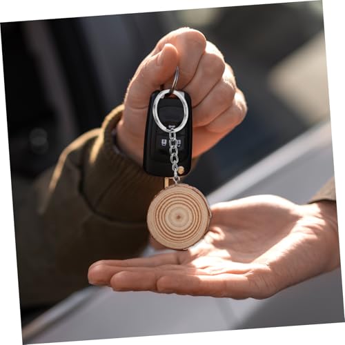 GLSTOY 4 Stück Runde Holzscheiben Schlüsselringe Ø Naturbelassen DIY Bastelset für Individuelle Holz Schlüsselanhänger Glatt Robust Rustikaler Stil GLSTOY 4 Stück Runde Holzscheiben Schlüsselringe Ø Naturbelassen DIY Bastelset für Individuelle Holz Schlüsselanhänger Glatt Robust Rustikaler Stil von GLSTOY