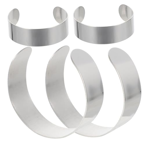 GLSTOY 4 Stück Teiliges Edelstahl Armband Innenkern Biegeform DIY Lederarmband Gravur Schmuck Zubehör Langlebig und Rostfrei für Individuelle Schmuckherstellung GLSTOY 4 Stück Teiliges Edelstahl Armband Innenkern Biegeform DIY Lederarmband Gravur Schmuck Zubehör Langlebig und Rostfrei für Individuelle Schmuckherstellung von GLSTOY