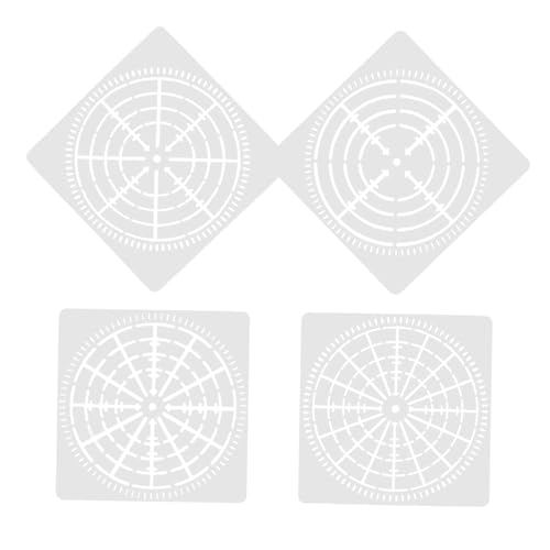 GLSTOY 4 Teilige Spinnennetz Vorlage, Kompakte Mandala Punkt Vorlagen, Tragbare Mandala Punkt Vorlagen, Tragbare Schablonen, Tägliche Mandala Punkt Vorlagen, Zubehör Für Tägliche Mandala von GLSTOY