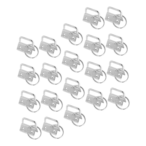GLSTOY 40 Stück Teiliges Ribbon Ends Clamps aus Rostfreiem Stabile Schlüsselanhänger Endklemmen für DIY Taschen Armbänder Gürtel und Bastelzubehör Silberfarbene Metallclips für GLSTOY 40 Stück Teiliges Ribbon Ends Clamps aus Rostfreiem Stabile Schlüsselanhänger Endklemmen für DIY Taschen Armbänder Gürtel und Bastelzubehör Silberfarbene Metallclips für von GLSTOY