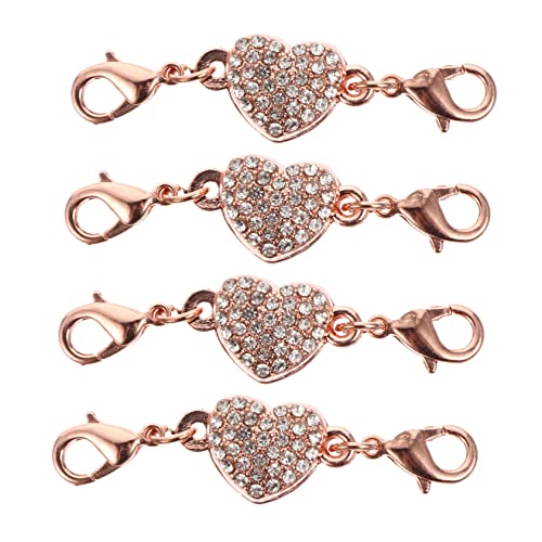 GLSTOY 4Stücke Herzförmige Schmuckverschlüsse Roségold Verlängerung für Armbänder und Fußkettchen für DIY Schmuckgestaltung GLSTOY 4Stücke Herzförmige Schmuckverschlüsse Roségold Verlängerung für Armbänder und Fußkettchen für DIY Schmuckgestaltung von GLSTOY