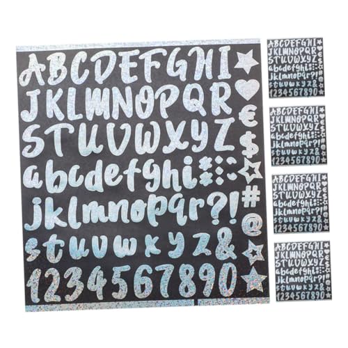 GLSTOY 5 Blätter Regenbogen Buchstaben Zahlen Aufkleber Selbstklebend Glitzer DIY Sticker für Scrapbooking Grußkarten Flaschen Dekoration GLSTOY 5 Blätter Regenbogen Buchstaben Zahlen Aufkleber Selbstklebend Glitzer DIY Sticker für Scrapbooking Grußkarten Flaschen Dekoration von GLSTOY