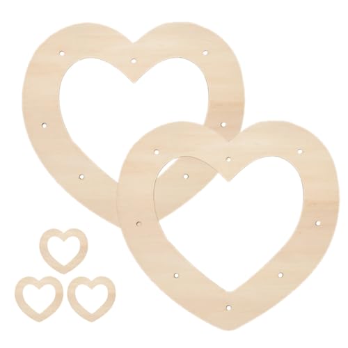 GLSTOY 5 Stück Teiliges Holzherz kranzrahmen Herzförmige Wreath Making Rings für DIY blumendekoration Valentinstag deko Hochzeitskranz Haustür Natürliche Holzkranzbasis für Kreative GLSTOY 5 Stück Teiliges Holzherz kranzrahmen Herzförmige Wreath Making Rings für DIY blumendekoration Valentinstag deko Hochzeitskranz Haustür Natürliche Holzkranzbasis für Kreative von GLSTOY