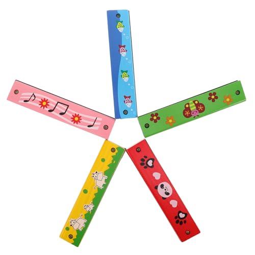 GLSTOY 5-teiliges Mundharmonika-spielzeug Für Kinder: Cartoon-mundharmonika Mit Doppelter Reihe Von 16 Löchern – Musikinstrumente Für Kleinkinder, Kinder Und Anfänger GLSTOY 5-teiliges Mundharmonika-spielzeug Für Kinder: Cartoon-mundharmonika Mit Doppelter Reihe Von 16 Löchern – Musikinstrumente Für Kleinkinder, Kinder Und Anfänger von GLSTOY