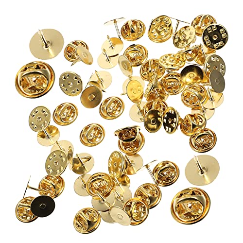 GLSTOY 50 Sets Broschenzubehör, Abzeichenrückseiten, DIY Zubehör, Anstecknadelrücken, Schmuck Anstecknadelrücken, DIY Broschenzubehör, Anstecknadelrücken, Ersatz Verschlussrücken Für von GLSTOY