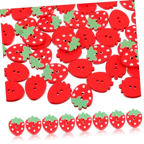 GLSTOY 50Stücke Erdbeer Holzknöpfe mit Doppel Löchern DIY Nähknöpfe für Kinderbekleidung Handwerk Dekoration Exquisites Design für Projekte GLSTOY 50Stücke Erdbeer Holzknöpfe mit Doppel Löchern DIY Nähknöpfe für Kinderbekleidung Handwerk Dekoration Exquisites Design für Projekte von GLSTOY