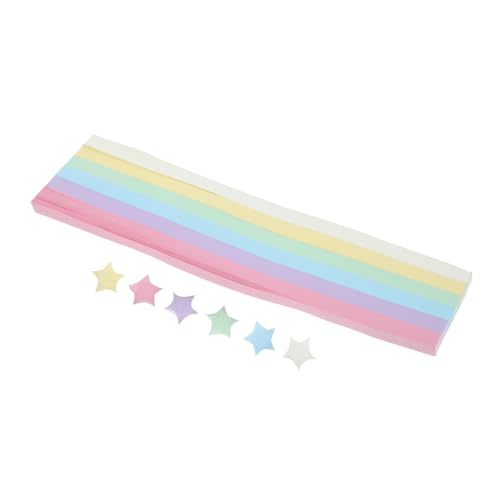 GLSTOY 540 Stück Origami Stern Papierstreifen mit Farbverlauf in Pastellfarben Doppelseitig Bedruckt Glitzerndes Japanisches Faltpapier für DIY Basteln Dekoration und Handgefertigte GLSTOY 540 Stück Origami Stern Papierstreifen mit Farbverlauf in Pastellfarben Doppelseitig Bedruckt Glitzerndes Japanisches Faltpapier für DIY Basteln Dekoration und Handgefertigte von GLSTOY