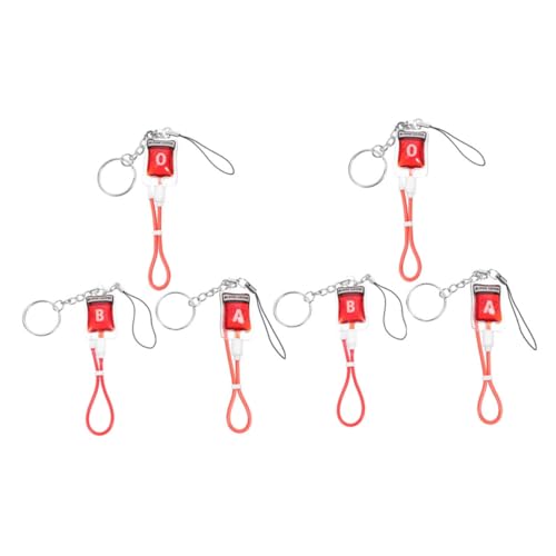 GLSTOY Blutgruppen-schlüsselanhänger Halloween-accessoire Anhänger Partygeschenk Horror-dekoration Schlüsselanhänger Für Festivals 6 Stück Blutig Vampir-stil GLSTOY Blutgruppen-schlüsselanhänger Halloween-accessoire Anhänger Partygeschenk Horror-dekoration Schlüsselanhänger Für Festivals 6 Stück Blutig Vampir-stil von GLSTOY