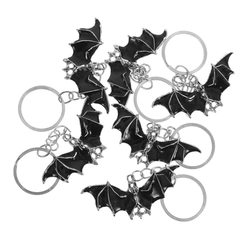 GLSTOY 6 Stück Fledermaus Schlüsselanhänger In Fledermausform, Hängedekor Für Taschen, Hängeornamente, Gepäckanhänger, Dekorativer Schlüsselanhänger, Halloween Schlüsselring, Anhänger, von GLSTOY